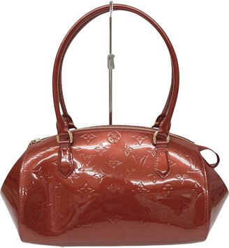 Rosewood patent leather handbag Louis Vuitton Burgundy in Patent leather -  31985308