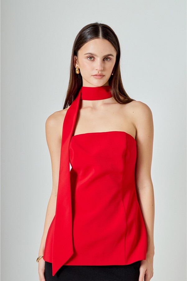 Endless Rose Women's A-Line Choker Tie Top