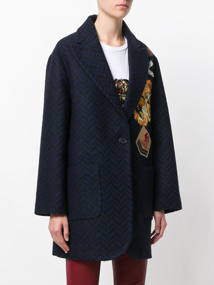 P.A.R.O.S.H. embroidered patch coat