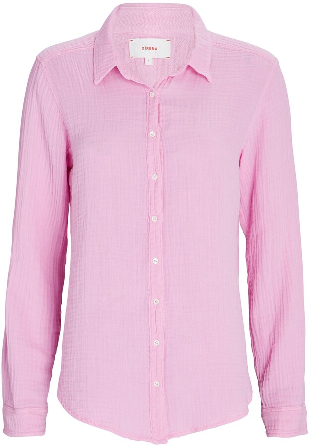 XiRENA Scout Cotton Gauze ButtonDown Shirt ShopStyle
