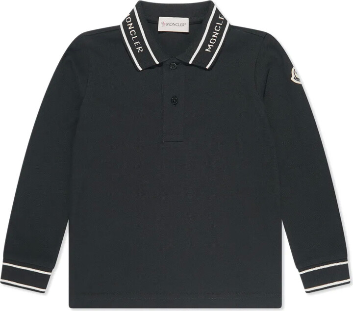 Moncler Enfant Logo-Jacquard Cotton Polo Shirt