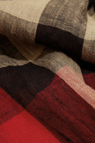 Thumbnail for your product : Burberry Shoes & Accessories Checked linen scarf