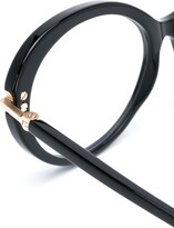 Thumbnail for your product : Tom Ford Eyewear Thick Oval-Frame Glasses