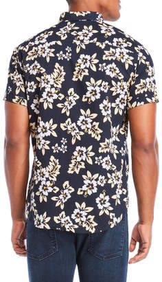 Soul Star Woven Floral Button-Down Shirt
