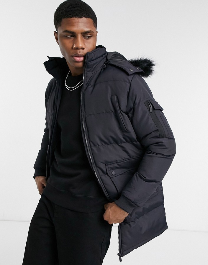 criminal damage puffer jacket