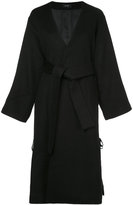 Thumbnail for your product : G.V.G.V. lace-up belted coat