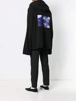 Thumbnail for your product : Yuiki Shimoji flower print oversized zipped hoodie