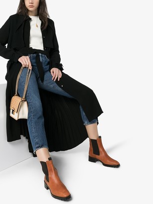 AEYDĒ Karlo 40mm leather ankle boots