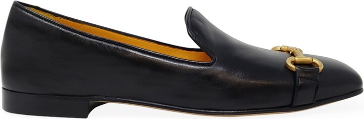 Madison.Maison Silver Leather Square Toe Loafer