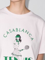 Thumbnail for your product : Casablanca Tennis-print cotton T-shirt