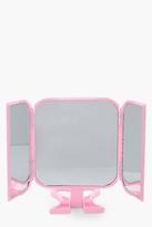Thumbnail for your product : boohoo NEW Womens Fold Up Travel Mirror in Pink size One Size