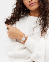 Thumbnail for your product : Spirit design ladies square mesh watch in rose gold