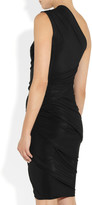 Thumbnail for your product : Alexander Wang Asymmetric ruched stretch-jersey dress