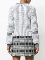 Thumbnail for your product : Thom Browne Bi-Colored Chunky Merino Pullover