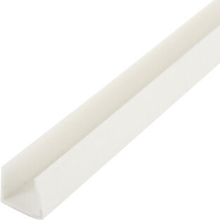 Outwater Satin Finish 3/8'' Inside Dimension Aluminum U-Channel