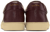 Thumbnail for your product : Paul Smith Burgundy Perforated Basso Sneakers