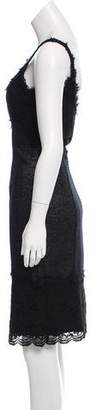 Diane von Furstenberg Olivette Lace-Embellished Knee-Length Dress w/ Tags