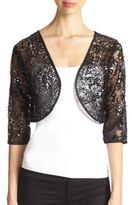 Thumbnail for your product : Harrison Morgan Sequined Lace Bolero