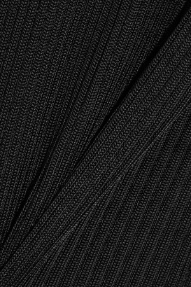 Ellery Jupiter Ribbed-knit Midi Dress - Black