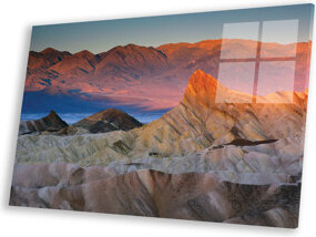 First Light Over Manly Beacon, Death Valley National Park, California, USA On Plastic / Acrylic by Michel Hersen Print