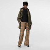 Thumbnail for your product : Burberry Satin Trim Vintage Check Cotton Trousers