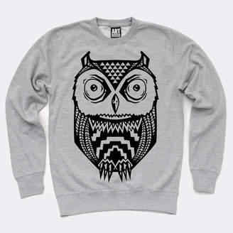 Art Disco Aztec Owl Print Unisex Sweatshirt