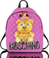 Thumbnail for your product : Moschino Teddy Bear Pink Quilted Nylon Backpack