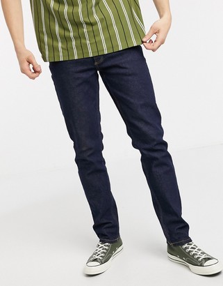 Topman stretch slim jeans in raw denim - ShopStyle