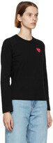 Thumbnail for your product : Comme des Garçons PLAY PLAY Black Layered Heart Long Sleeve T-Shirt