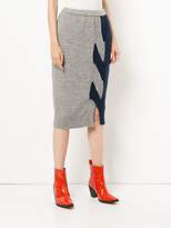 Thumbnail for your product : Coohem contrast fitted pencil skirt