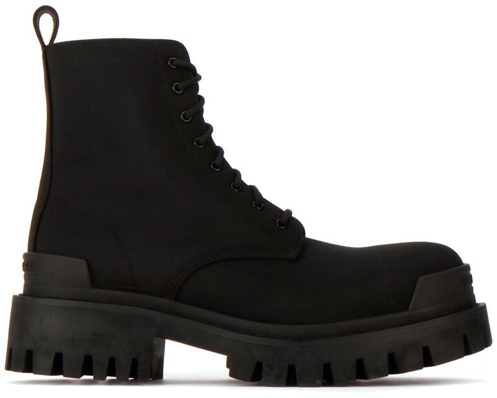 balenciaga combat boots womens