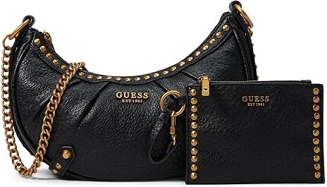 GUESS Clelia Crossbody Top Zip (Black) Handbags - ShopStyle Shoulder Bags