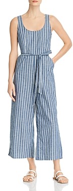 pink and blue striped jumpsuit