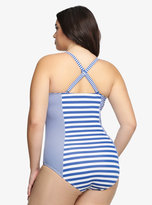 Torrid Striped Natural Support One-Piece Swimsuit - ShopStyle Plus Swimwear