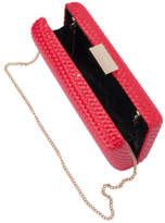 Thumbnail for your product : Olga Berg NEW Juliana Hardcase Clutch Red
