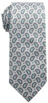 Thumbnail for your product : Ben Sherman grey and turquoise paisley print 'Fall Pine' silk tie