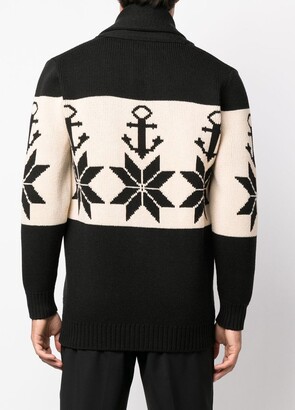 Etro Two-Tone Knitted Cardigan