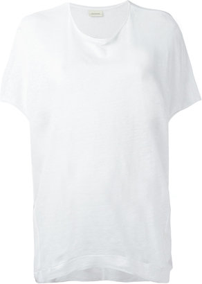 By Malene Birger Wale T-shirt - women - Linen/Flax - XS