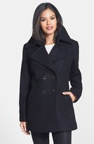 Thumbnail for your product : Trina Turk Angle Seam Wool Blend Peacoat