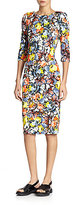 Thumbnail for your product : Erdem Wilhemina Floral Ponte Sheath