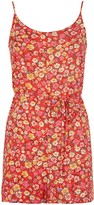 Thumbnail for your product : New Look Floral Print Tie Waist Playsuit