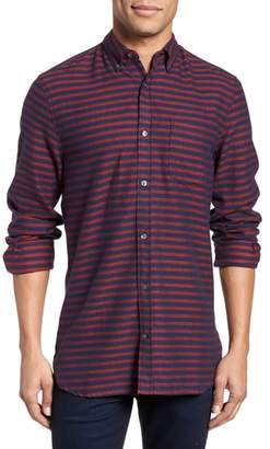 French Connection Regular Fit Stripe Flannel Shirt