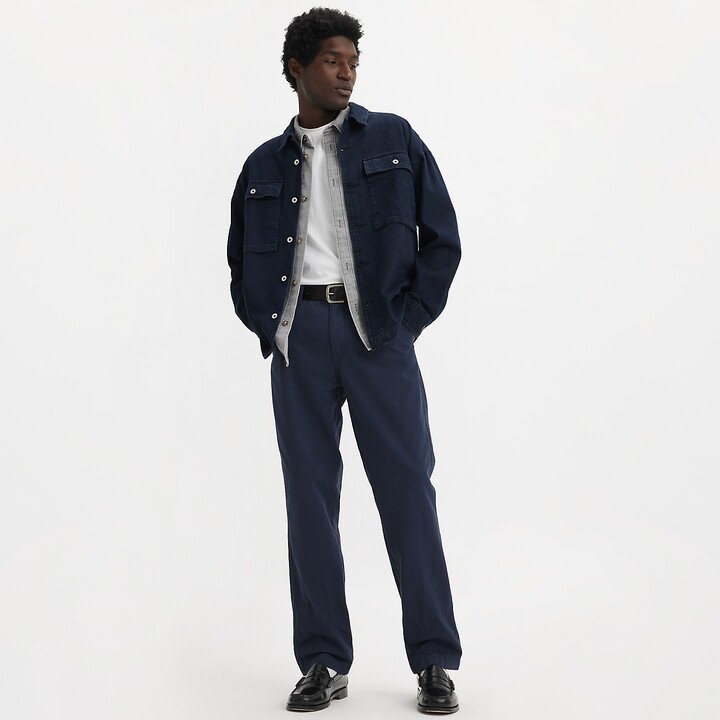 Levi's XX Chino Authentic Straight Fit Men's Pants - Navy Blazer Soft Garment Dye