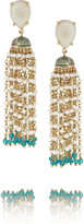 Thumbnail for your product : Isharya Diva gold-plated pearl earrings