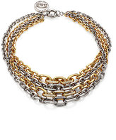 Thumbnail for your product : Giles & Brother Two-Tone Pave Multi-Chain Necklace