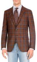 Thumbnail for your product : Isaia Regular-Fit 3D Windowpane Jacket