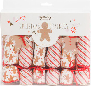 TJMAXX 12Ct Gingerbread And Stripes Crackers