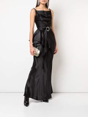 Ellery dropped strap evening gown