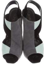 Thumbnail for your product : Aperlaï Cutout Slingback Sandals
