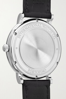IWC SCHAFFHAUSEN Portofino Automatic 40mm Stainless Steel And Alligator Watch - Silver